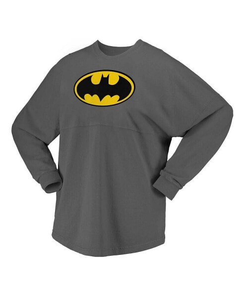 Men's and Women's Gray Batman Original Long Sleeve T-shirt