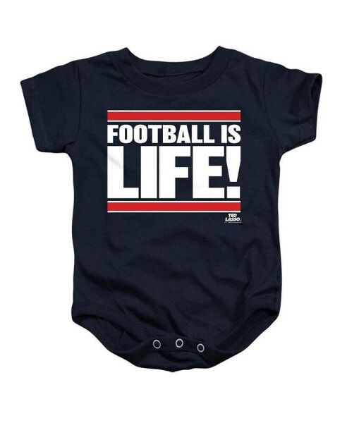 Baby Girls Baby Football Is Life Snapsuit