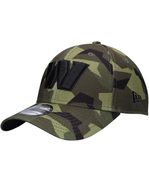 Men's Camo Washington Commanders Mutated 39THIRTY Flex Hat