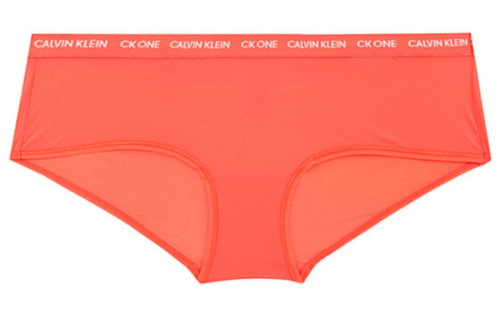 Трусы женские Calvin Klein ONE, серия супертонкая ткань, полупрозрачные, красные, модель QD3793-XL1