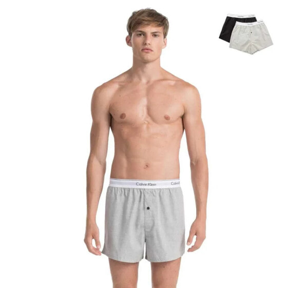 CALVIN KLEIN UNDERWEAR Modern Cotton Slim boxers 2 units