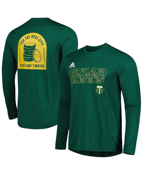 Men's Green Portland Timbers Jersey Hook AEROREADY Long Sleeve T-shirt