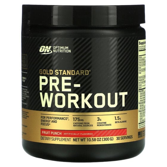 Gold Standard Pre-Workout, Fruit Punch, 10.58 oz (300 g)