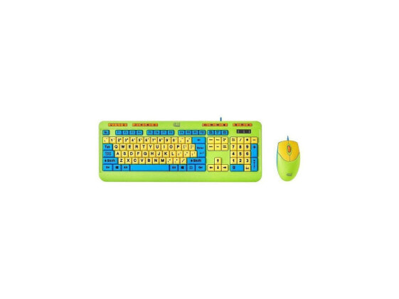 ADESSO Antimicrobial Wired Kids Keyboard and Mouse Combo AKB-132DB USB 1.10 lbs.