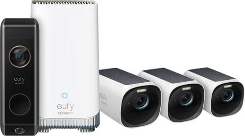 EufyCam 3 3-pack + Video Doorbell Dual 2 Pro