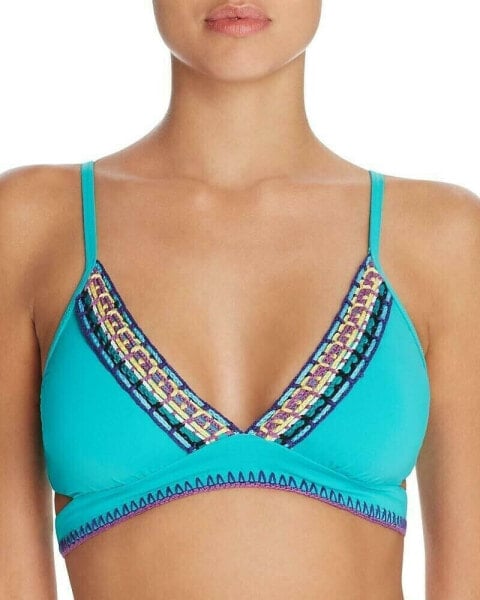 Isabella Rose 262350 Women's Crochet Split Strap Bikini Top Swimwear Size L