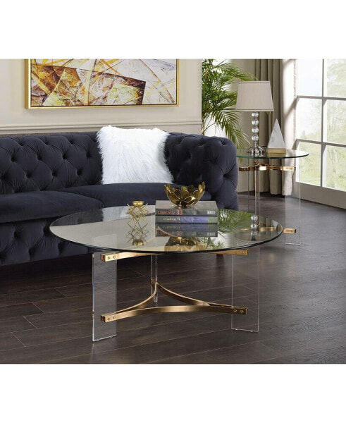 Sosi Coffee Table , Gold Finish