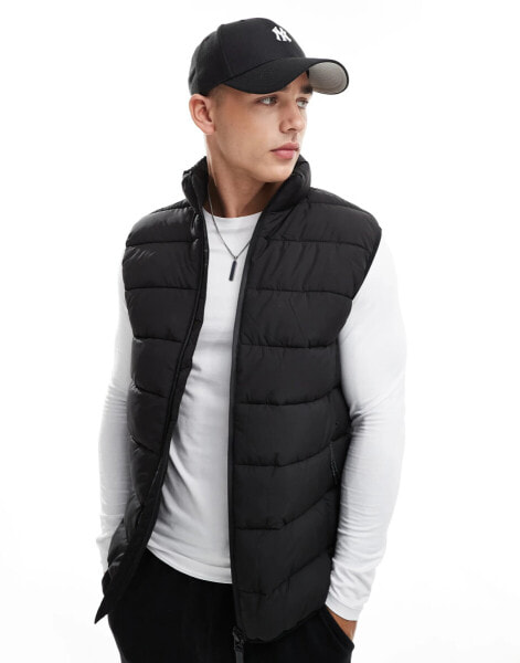 River Island gilet in black