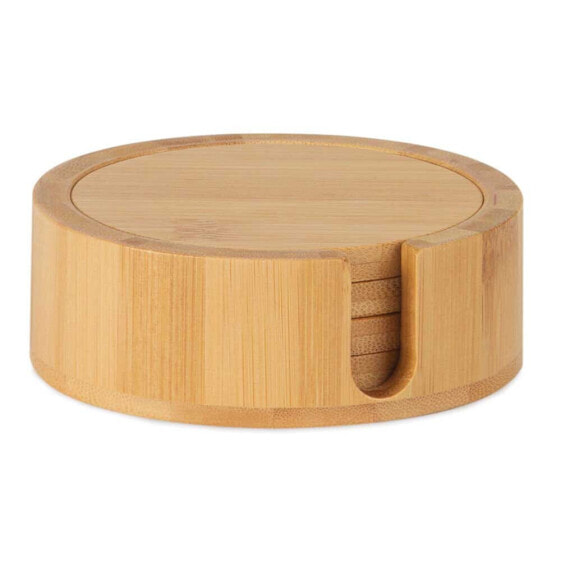 ANDREA HOUSE Bamboo 11x4 cm Pack Of 4 Round Coasters