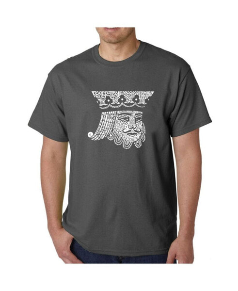 Men's Word Art T-Shirt - King of Spades