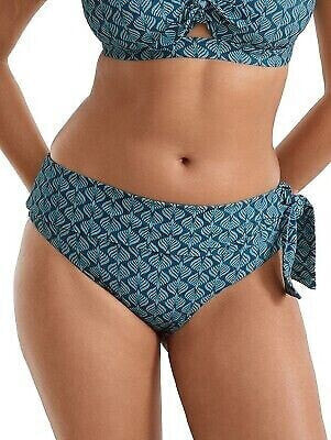 Birdsong Women's Nautilus Sash Fold-Over Bikini Bottom - S20237-NAUTL S Nautilus