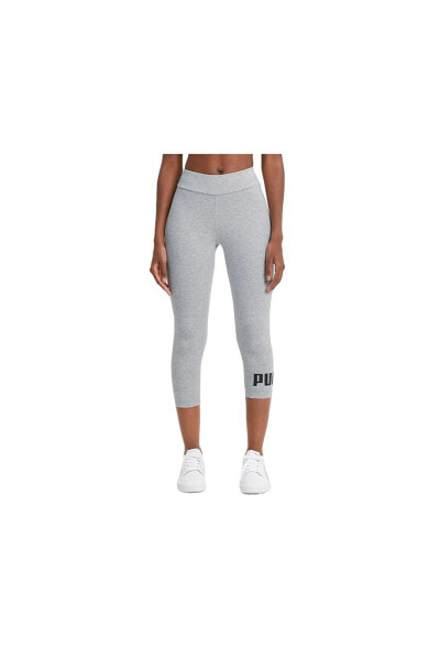 Ess 3/4 Logo Leggings Kadın Günlük Tayt 58682804 Gri