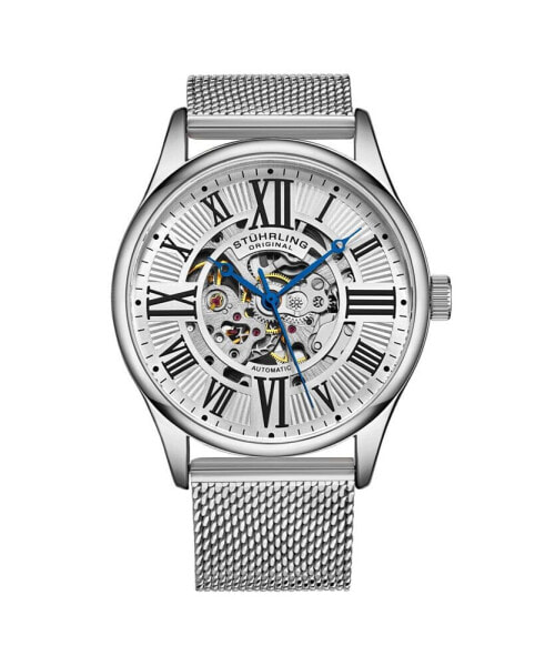 Часы Stuhrling Stainless Steel Silver Tone 42mm