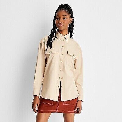 Women's Long Sleeve Western Button-Down Shirt - Future Collective with Reese