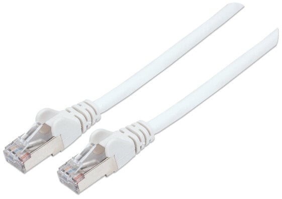 Intellinet Network Patch Cable - Cat6 - 5m - White - Copper - S/FTP - LSOH / LSZH - PVC - RJ45 - Gold Plated Contacts - Snagless - Booted - Lifetime Warranty - Polybag - 5 m - Cat6 - S/FTP (S-STP) - RJ-45 - RJ-45