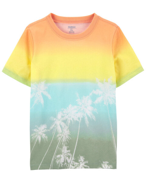 Kid Beach Print Ombre Tee 10