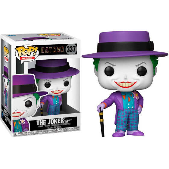 FUNKO POP DC Comics Batman 1989 Joker With Hat Figure