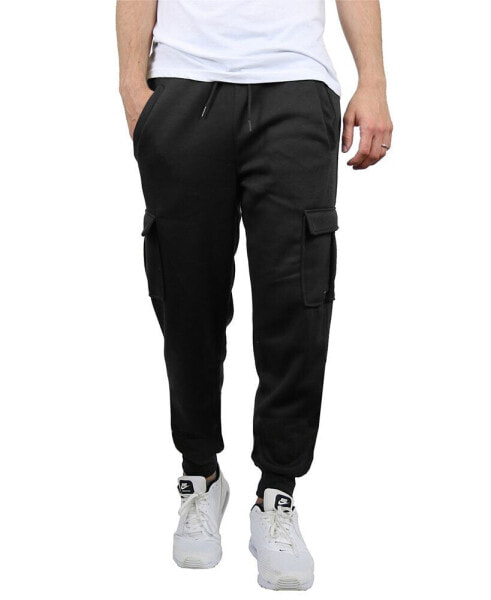 Men's Heavyweight Fleece-Lined Cargo Jogger Sweatpants