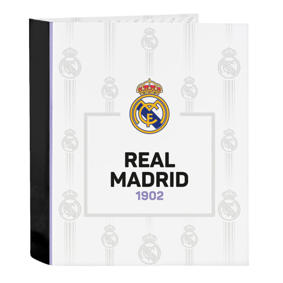 Папка-регистратор Real Madrid C.F. Чёрный Белый A4 (27 x 33 x 6 cm)