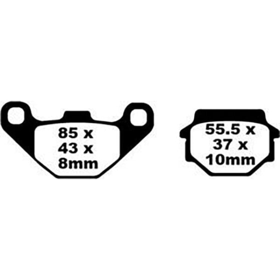 EBC SFA Series Organic Scooter SFA067 Brake Pads