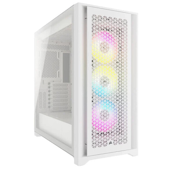 Corsair iCUE 5000D RGB Airflow Midi-Tower, Tempered Glass - weiß