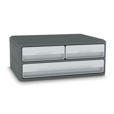 CEP Office Solution CEP 1090216361 - 3 drawer(s) - Grey - Polystyrene - A5 - Monochromatic - 370 mm