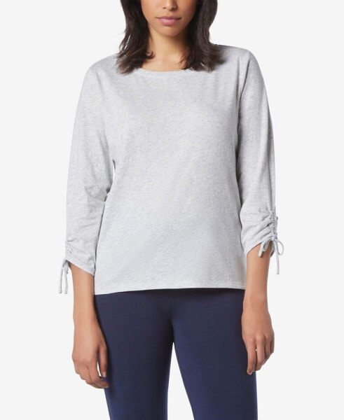 Women's 3/4 Sleeve T-shirt with Cinched Sleeve