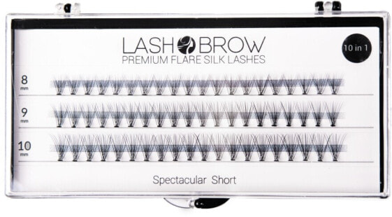 Lash Brown Premium Flare Silk Lashes Spectacular Short