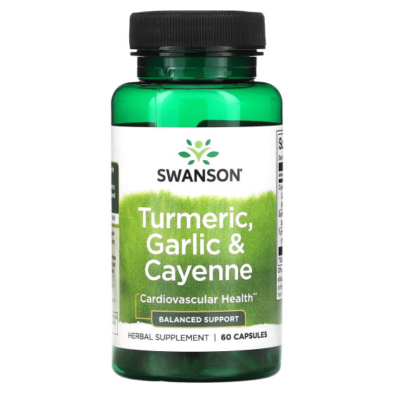 Turmeric, Garlic & Cayenne, 60 Capsules
