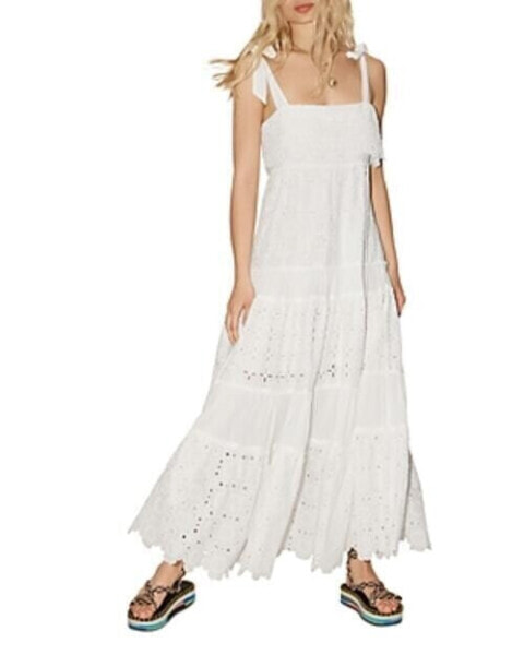 Alemais Womens Evie Cotton Lace Maxi Dress White Size 0 US