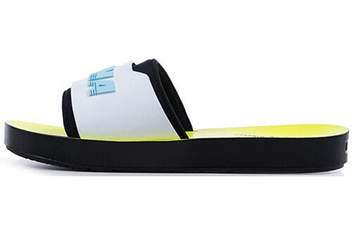 Сланцы PUMA Surf Slide Rihanna Fenty Black White Yellow 367747-02