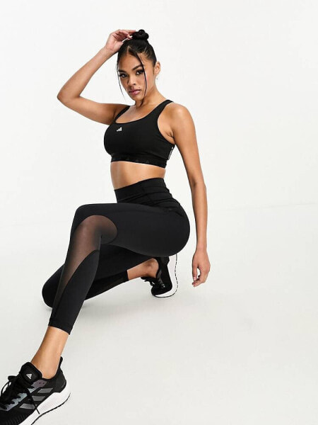 adidas Training high intensity leggings in black