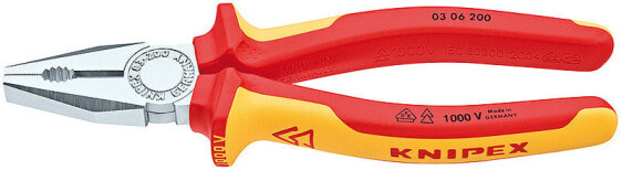 KNIPEX Kombizange 03 06 200 - Lineman's pliers - Steel - Plastic - Red/Orange - 20 cm - 326 g