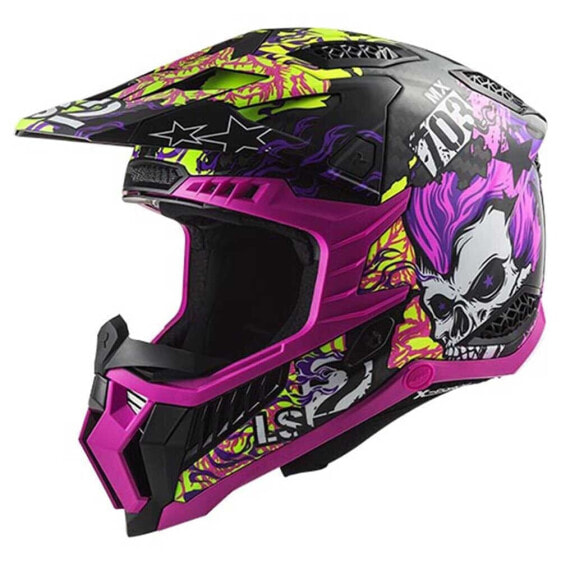 LS2 MX703 Carbon X-Force Fireskull off-road helmet