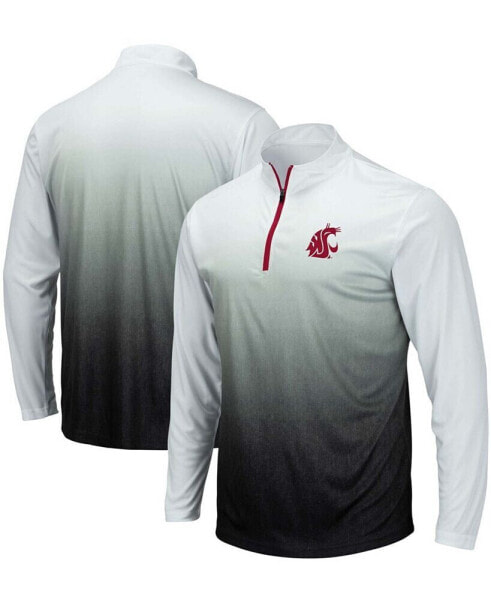 Men's Gray Washington State Cougars Magic Team Logo Quarter-Zip Jacket