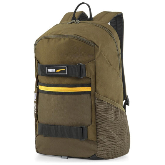 Puma DECK BACKPACK Sportovní Batoh, Khaki, Veľkosť UNI