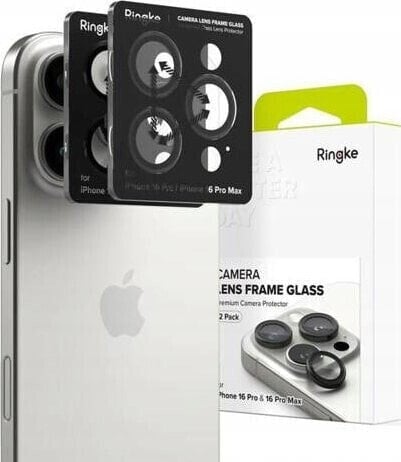 Ringke OSLONA APARATU RINGKE CAMERA FRAME PROTECTOR 2-PACK IPHONE 16 PRO / 16 PRO MAX BLACK