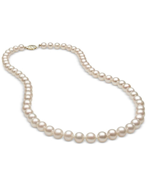Cultured Freshwater Pearl (6mm) Strand in 14k Gold, 18"