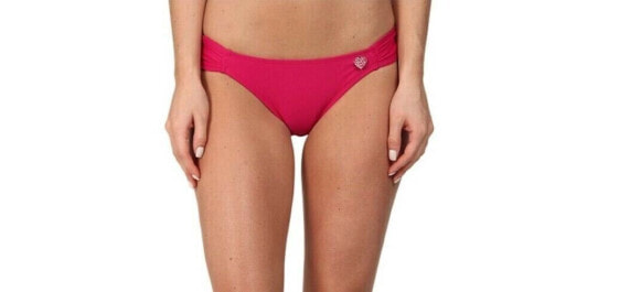 Body Glove Azalea Womens Swimwear Solid Pink Hipster Bikini Bottom Size S