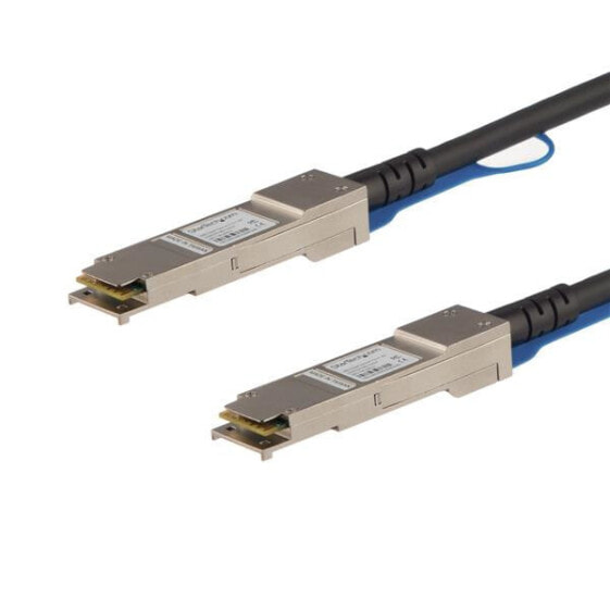 StarTech.com MSA Uncoded Compatible 5m 40G QSFP+ to QSFP+ Direct Attach Breakout Cable Twinax - 40 GbE QSFP+ Copper DAC 40 Gbps Low Power Passive Transceiver Module DAC - 5 m - QSFP+ - QSFP+