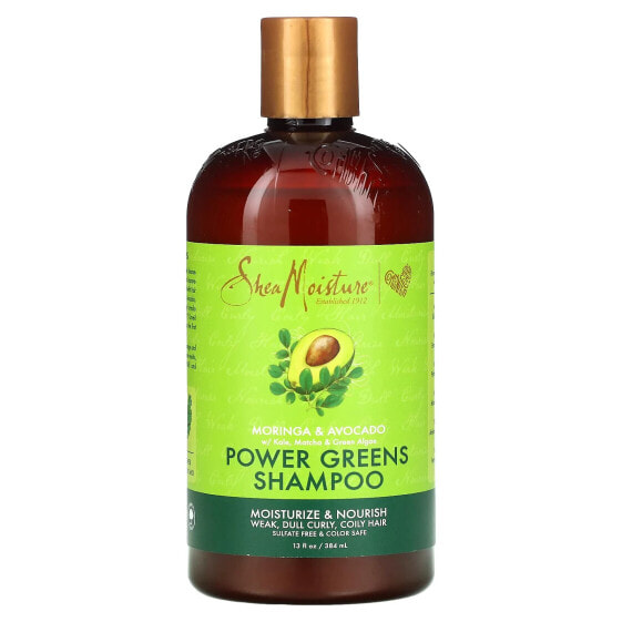 Power Greens Shampoo, Moringa & Avocado, 13 fl oz (384 ml)
