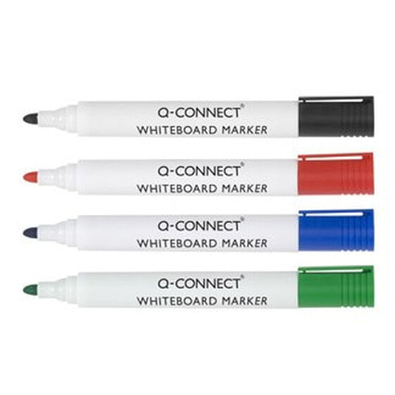 Маркер для белой доски Q-Connect KF26038 Белый Разноцветный 4 штуки