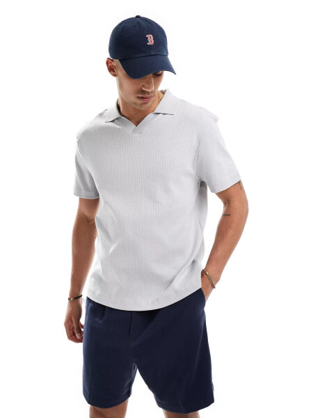 River Island regular fit polo in light grey