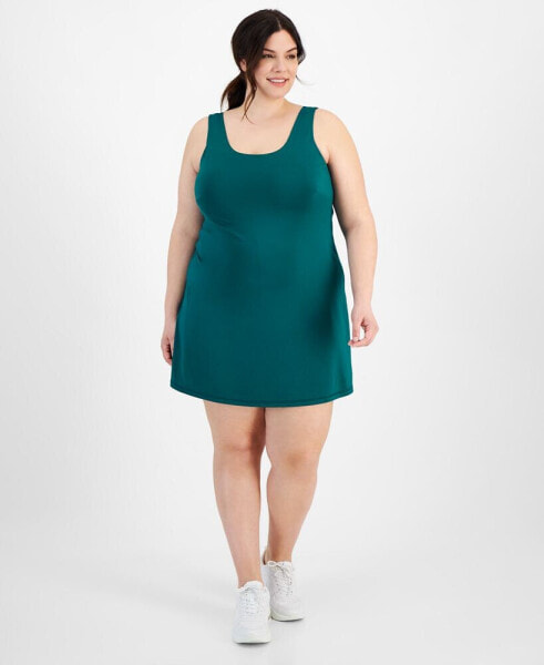 Plus Size Solid Performance Dress, Created for Macy's