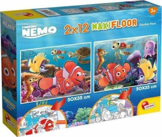 Lisciani Puzzle dwustronne Supermaxi 2x12el. 50x35cm Nemo. 86573 LISCIANI