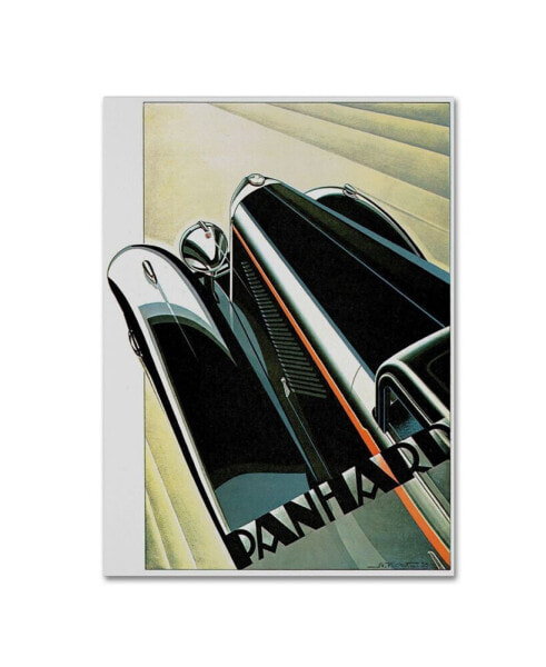 Vintage Apple Collection 'Art Deco Auto' Canvas Art - 24" x 18" x 2"