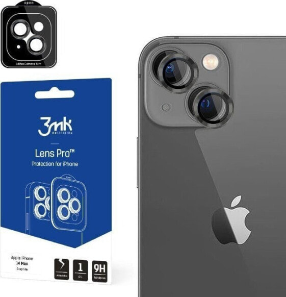 3MK Szkło hybrydowe na obiektyw aparatu 3MK Lens Protection Pro Apple iPhone 14 Plus grafitowy/graphite