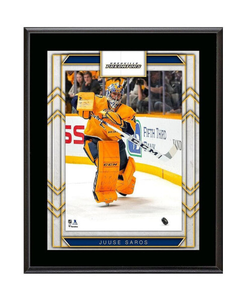 Juuse Saros Nashville Predators 10.5" x 13" Sublimated Player Plaque