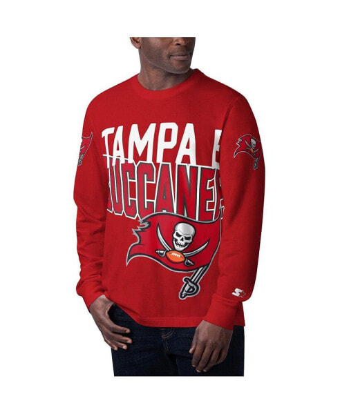 Men's Red Tampa Bay Buccaneers Clutch Hit Long Sleeve T-shirt