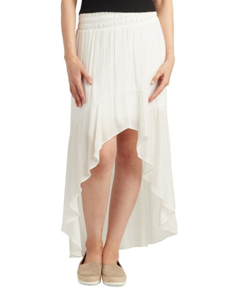 Juniors' Pull-On High-Low Maxi Skirt